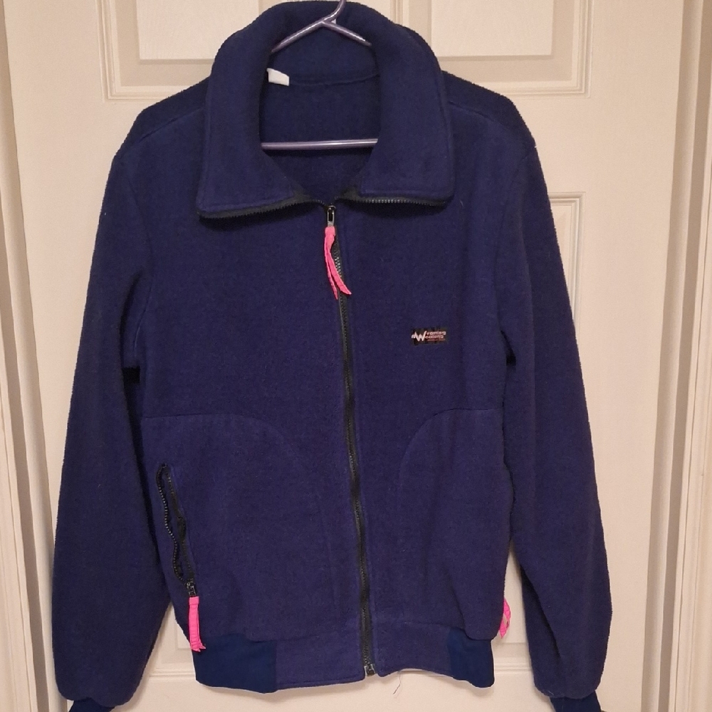 Navy  Full Zip Heavy Fleece Jacket, Very Warm & Comfortable
